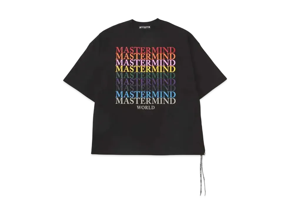 mastermind WORLD Boxy Multi Logo Tee "Black"