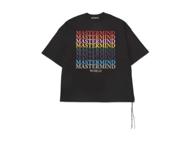 mastermind WORLD Boxy Multi Logo Tee "Black"