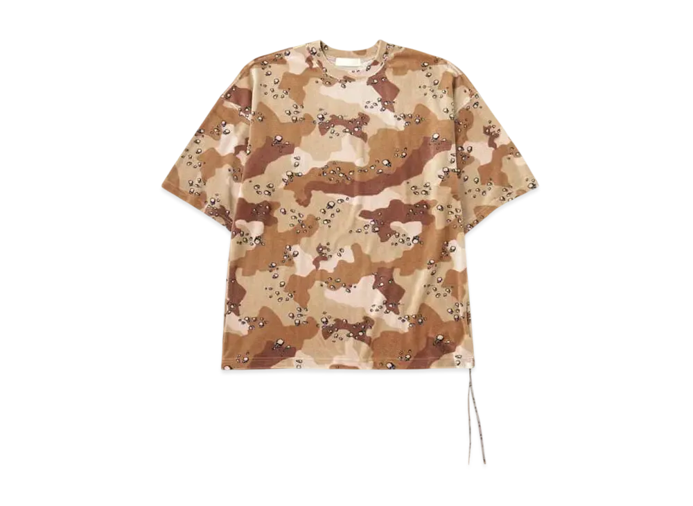 mastermind WORLD Boxy Velour Tee "Desert"