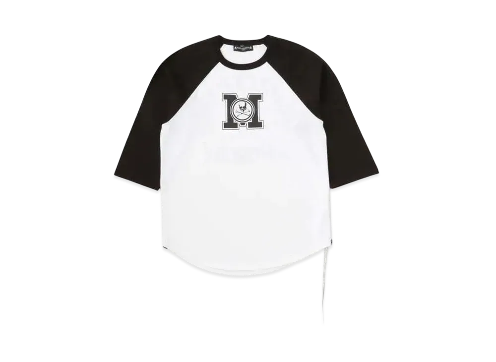 mastermind WORLD Baseball Tee "Black White"
