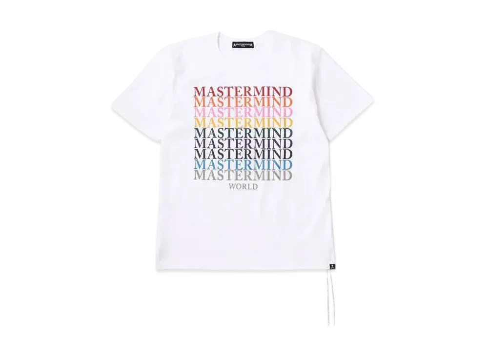 mastermind WORLD Multi Logo Tee "White"