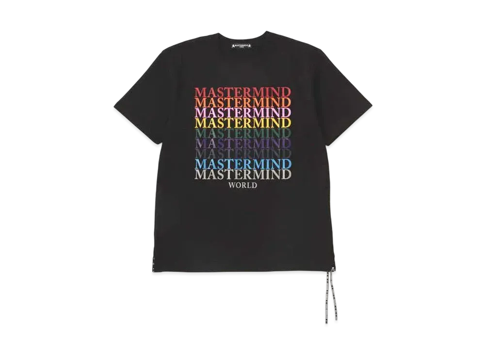 mastermind WORLD Multi Logo Tee "Black"