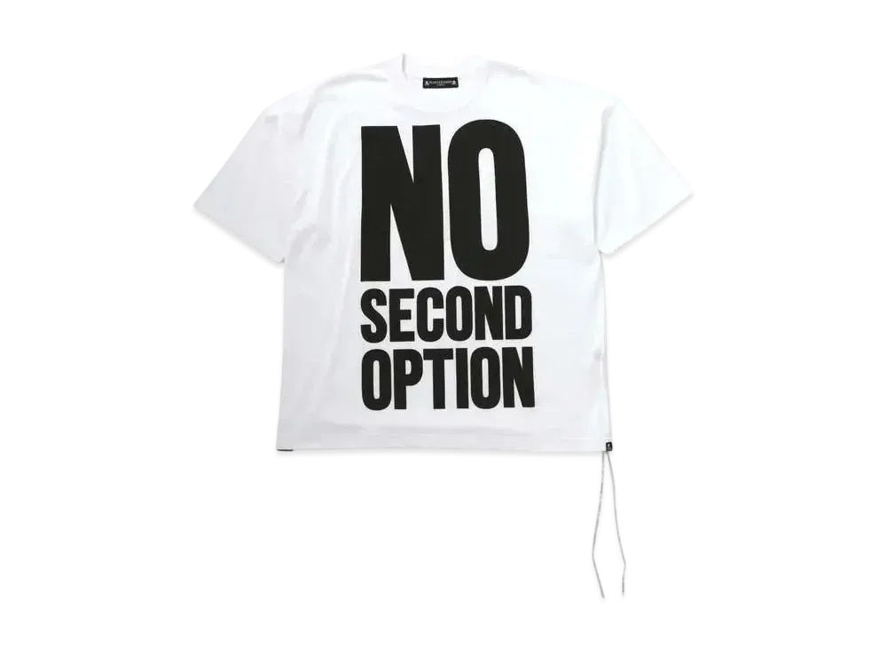 mastermind WORLD Boxy No Second Option Tee "White"