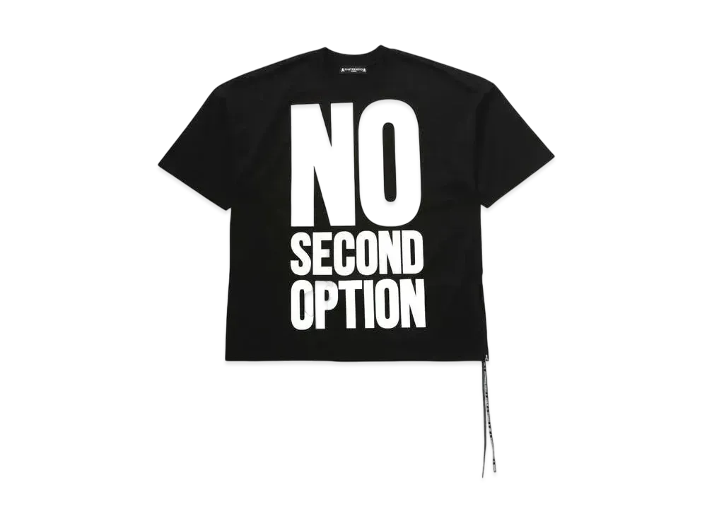 mastermind WORLD Boxy No Second Option Tee "Black"