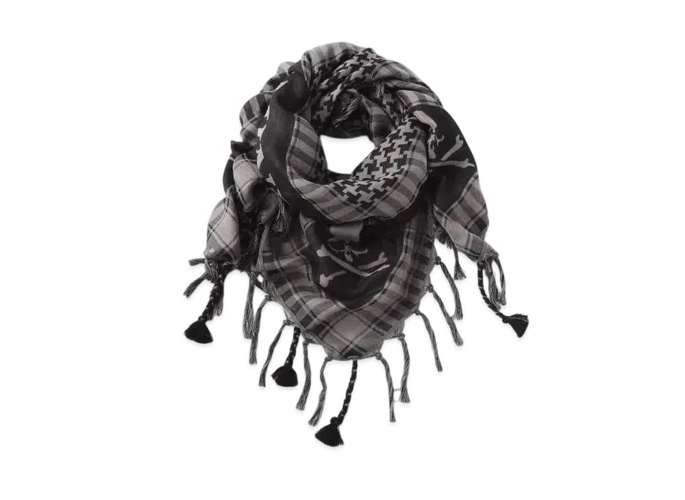 mastermind WORLD Fringe Stole "Gray"