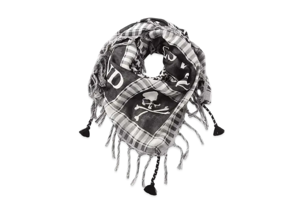 mastermind WORLD Fringe Stole "White"