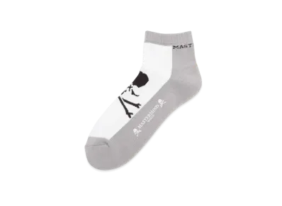 mastermind WORLD 2 Color Socks "White Top Gray"
