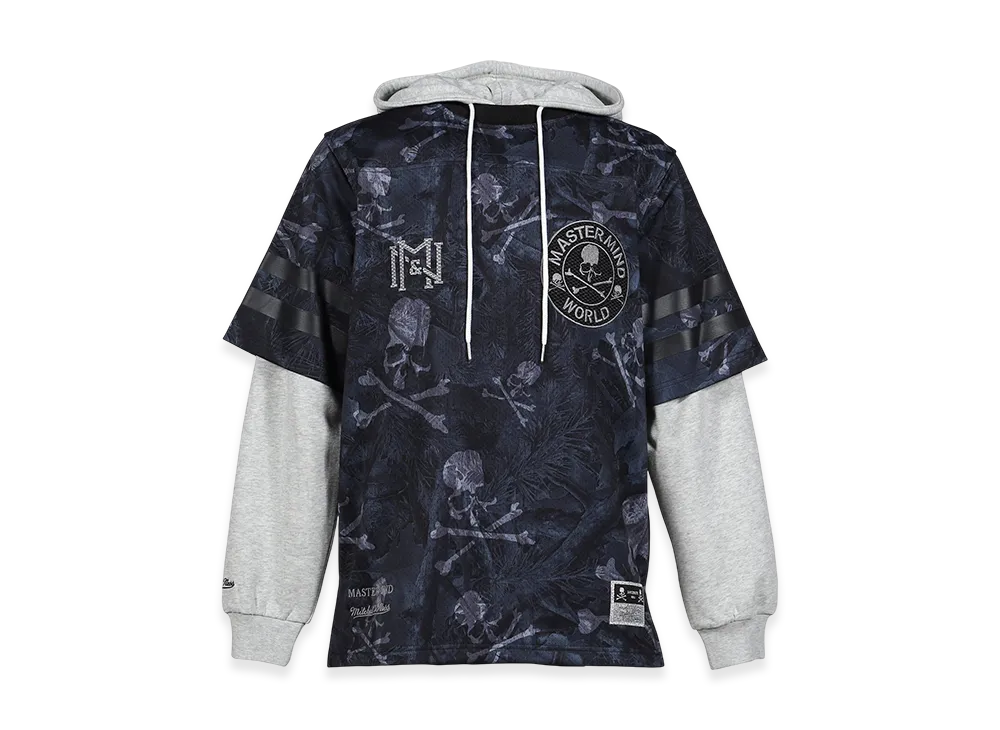 MASTERMIND WORLD x Mitchell&Ness Prnt Hooded Jersy "Black"