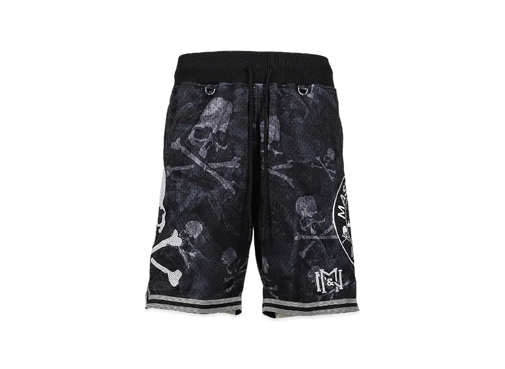 MASTERMIND WORLD x Mitchell&Ness Print Shorts "Black"