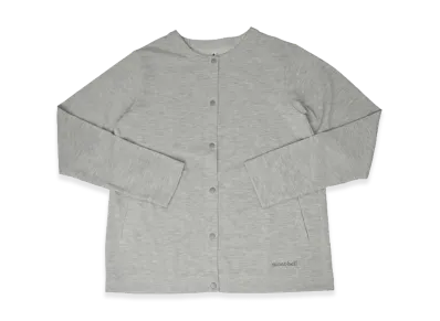 mont-bell Women's WIC. Cardigan "Light Gray"