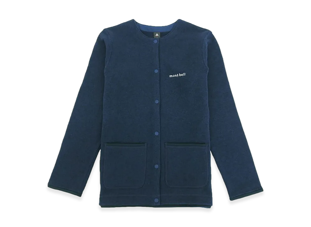 mont-bell Women's ClimaPlus Knit Cardigan "Navy"