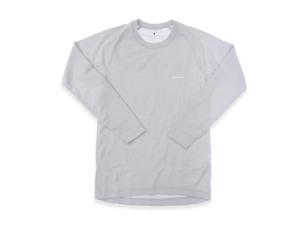 mont-bell Geoline M.W. Round Neck Shirt "Light Gray"