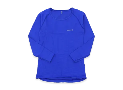 mont-bell Women's Geoline M.W. Round Neck Shirt "Blue"