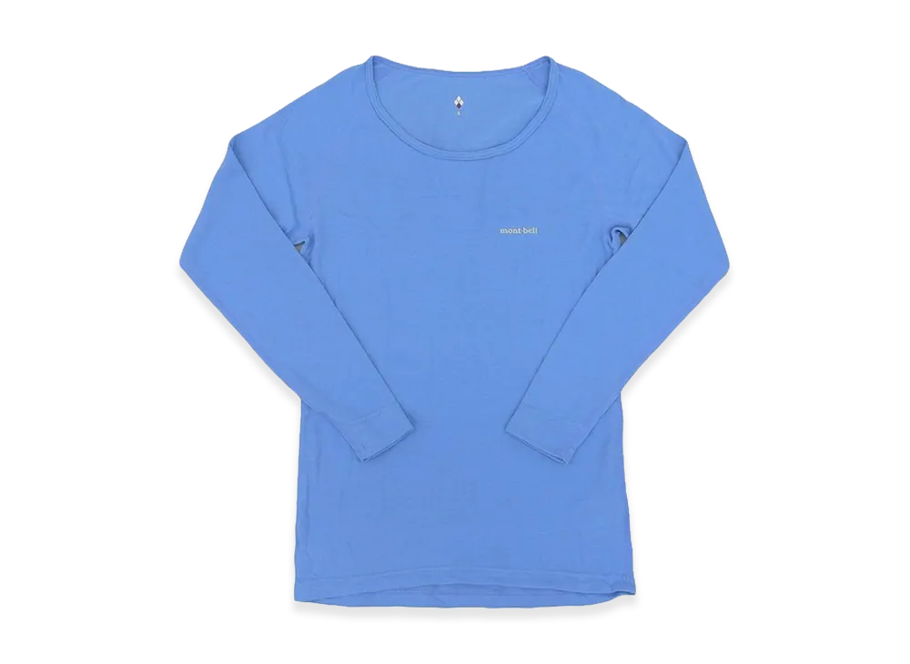mont-bell Women's Geoline L.W. Round Neck Shirt "Blue"