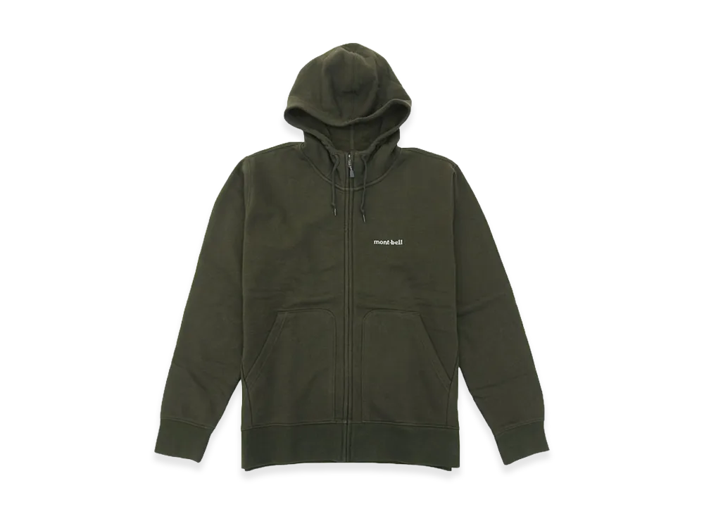 mont-bell Cotton Sweat Zip Parka "Dark Green"