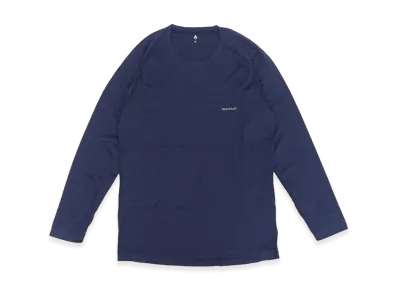 mont-bell Super Merino Wool M.W. Round Neck Shirt "Navy"