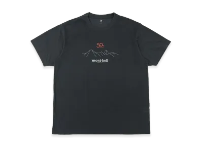 mont-bell 50th Anniversary WIC. T-Shirt Summits "Dark Gray"