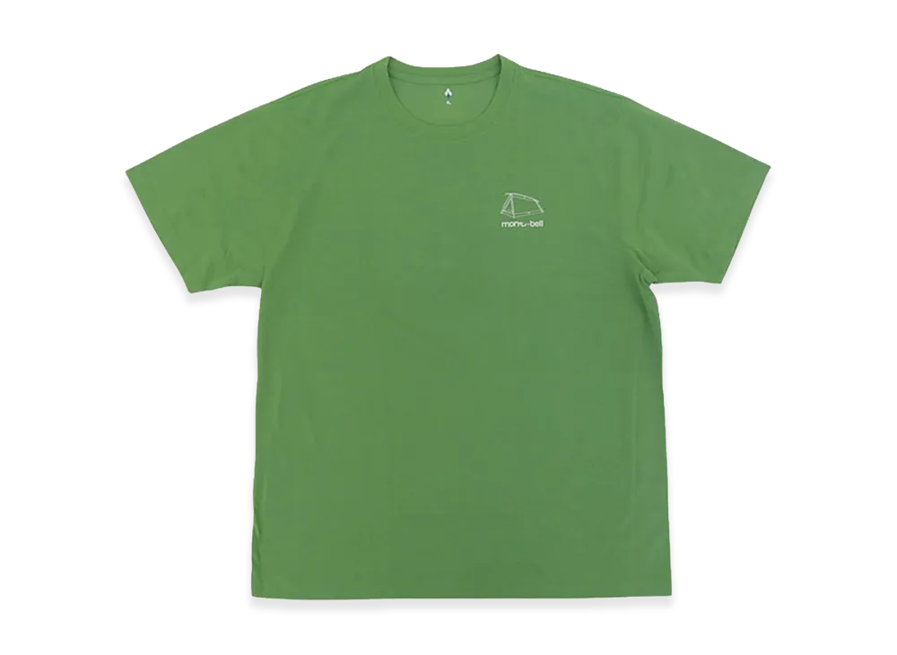 mont-bell 50th Anniversary WIC. T-Shirt Moonlight Tent "Green"