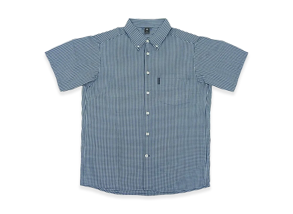 mont-bell WIC. Dry-Touch Short Sleeve Shirt "Navy/White"