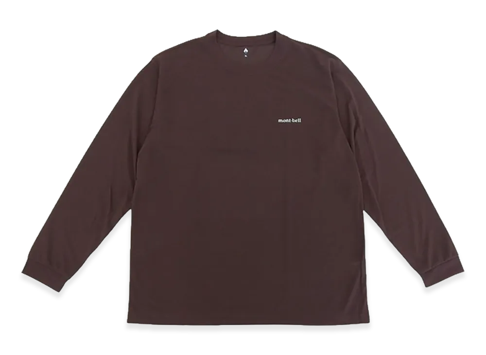 mont-bell WIC. Long Sleeve T-Shirt Men's "Dark Brown"