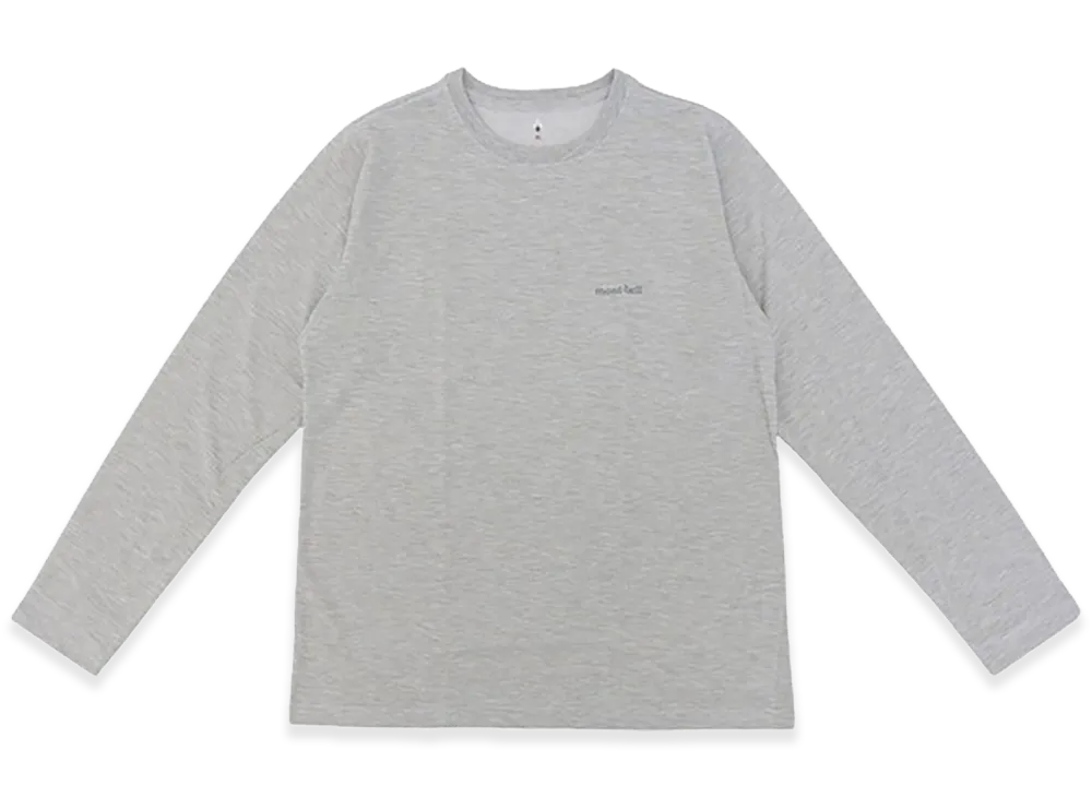 mont-bell Women's WIC. Long Sleeve T-Shirt "Light Gray"