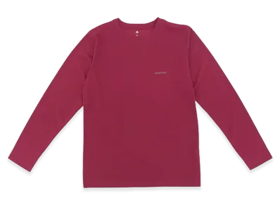 mont-bell Women's WIC. Long Sleeve T-Shirt "Wine Red"