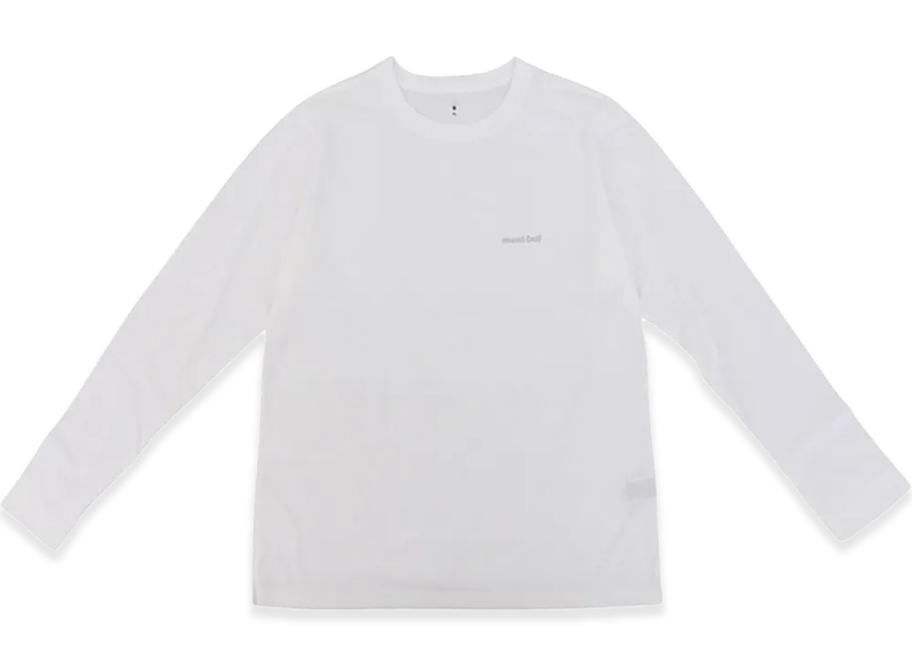 mont-bell Women's WIC. Long Sleeve T-Shirt "White"