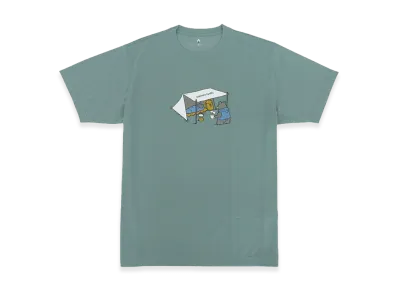 mont-bell T-Shirt WIC. T-Shirt Camp Bear "Blue Green"