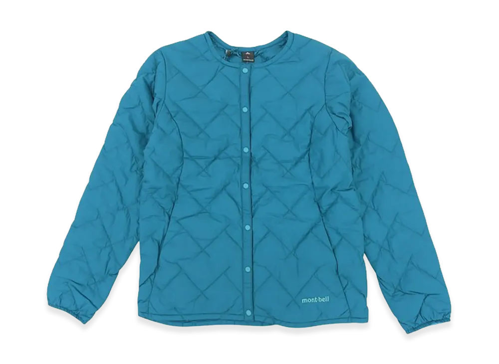 mont-bell Women's Superior Down Round Neck Jacket "Turquoise"
