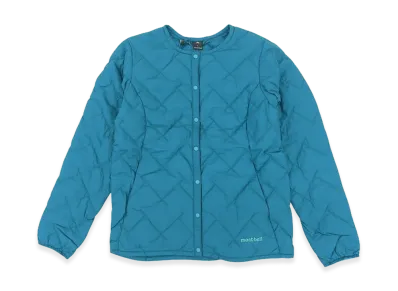 mont-bell Women's Superior Down Round Neck Jacket "Turquoise"