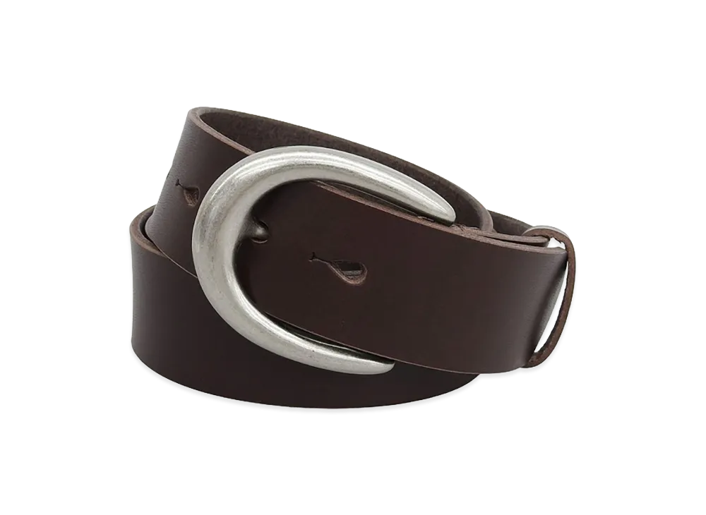 mont-bell Slip-in Leather Belt "Dark Brown"