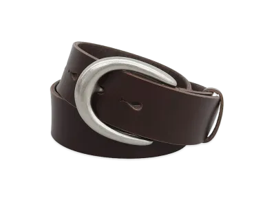 mont-bell Slip-in Leather Belt "Dark Brown"