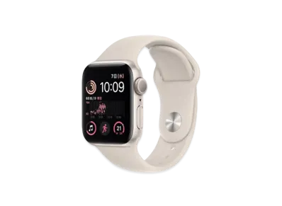 Apple Watch SE (GPS Model) 40mm Starlight Aluminiumcase Starlight Sportsband Regular "Silver" MNJP3JA