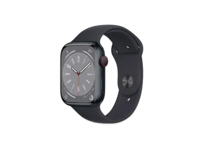 Apple Watch Series 8 (GPS + Cellular Model) 45mm Midnight Aluminiumcase Midnight Sportsband Regular "Black"