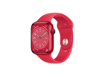Apple Watch Series 8 (GPS + Cellular Model) 45mm (Product) Red Aluminiumcase (Product) Red Sportsband Regular "Red"