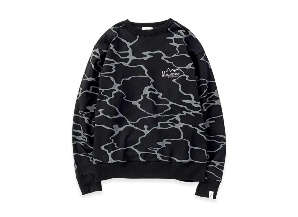 MANASTASH Lithium Crewneck Sweat "Black"