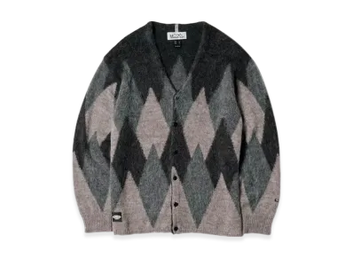 MANASTASH Aberdeen Cardigan Argyle "Black"