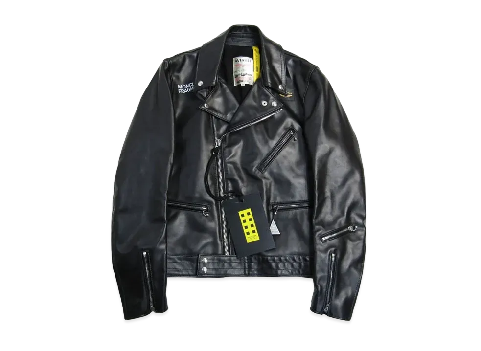 MONCLER x Fragment x Lewis Leather DWAYNE Leather Jkt "Black"