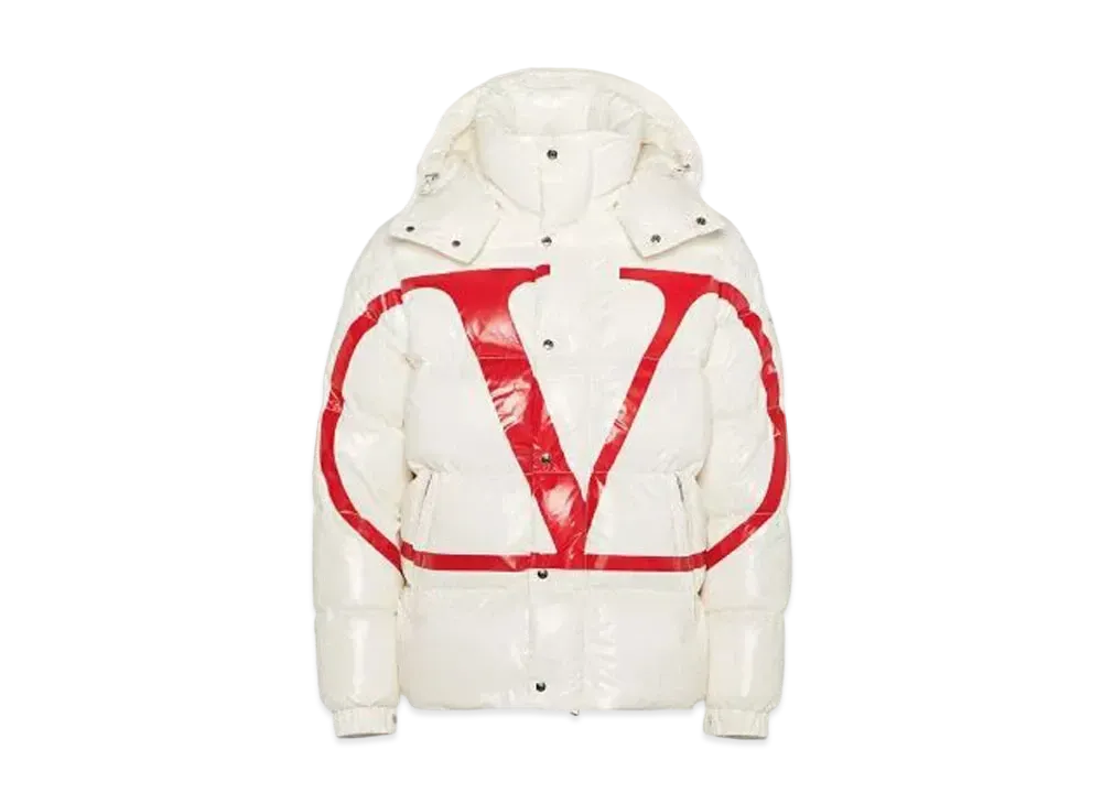 MONCLER x VALENTINO Vlogo Signature Short Down Jacket "White"