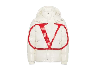 MONCLER x VALENTINO Vlogo Signature Short Down Jacket "White"