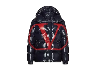 MONCLER x VALENTINO Vlogo Signature Short Down Jacket "Navy"