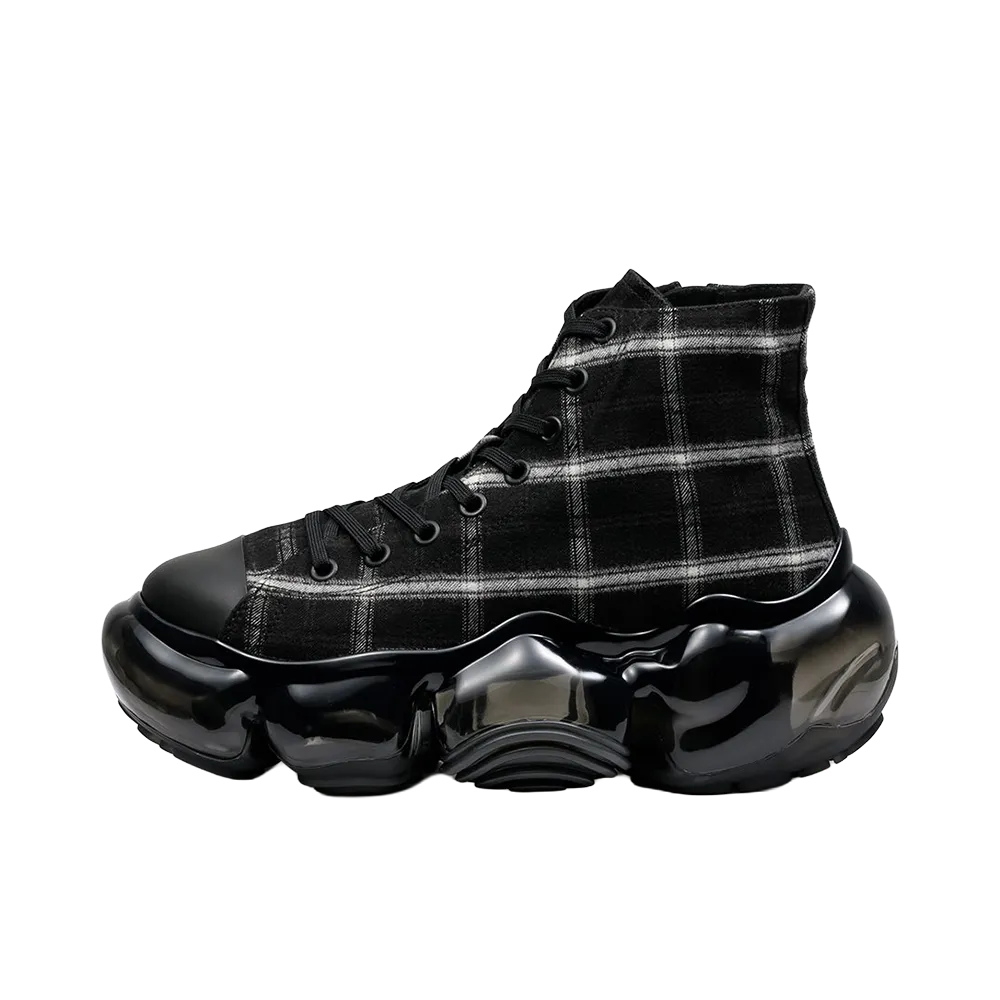 grounds MOOPIE HIGHCUT "Black Plaid/Black"