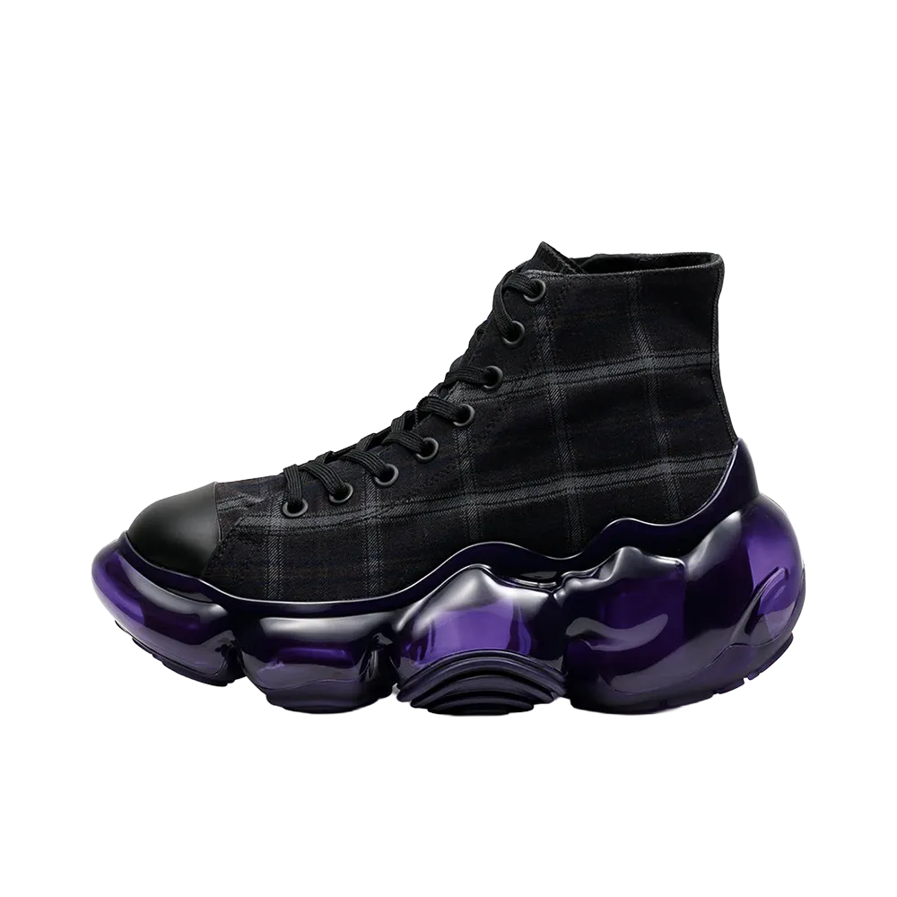 grounds MOOPIE HIGHCUT "Purple Plaid/Purple"