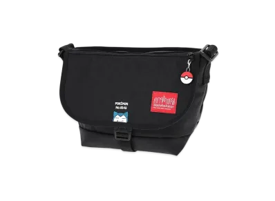Manhattan Portage x Pokemon Nylon Messenger Bag JR Flap Zipper Pocket Kabigon "Black"
