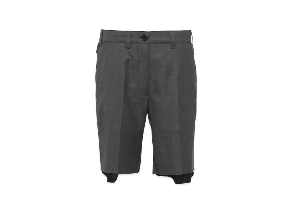 MIU MIU Women's Grisaille Bermuda Shorts "Slate Grey"