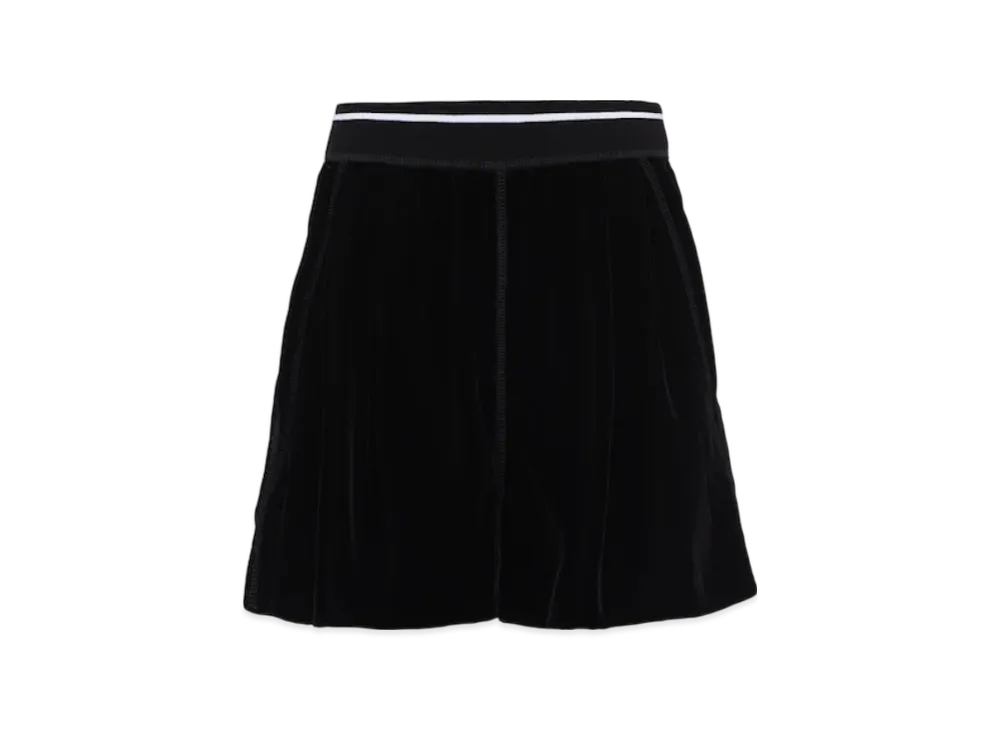 MIU MIU Women's Velvet Bermuda Shorts "Black"