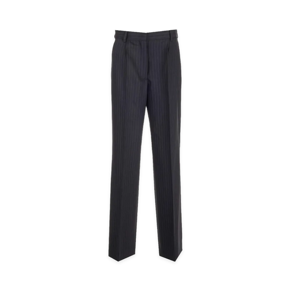MIU MIU Women's Pinstriped Trousers "Blue"