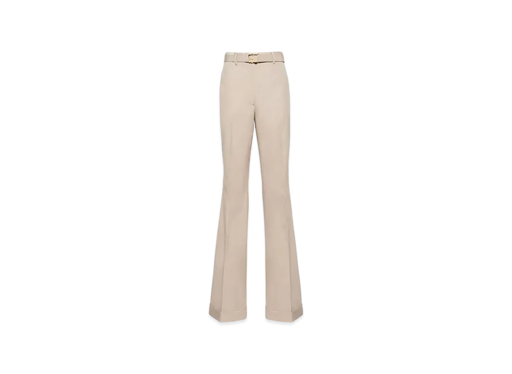 MIU MIU Women's Panama Cotton Pants "Limestone"
