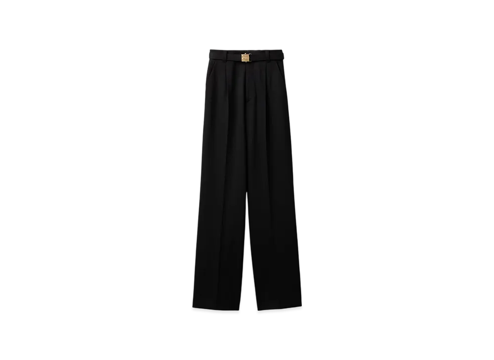 MIU MIU Women's Grain de Poudre Pants "Black"