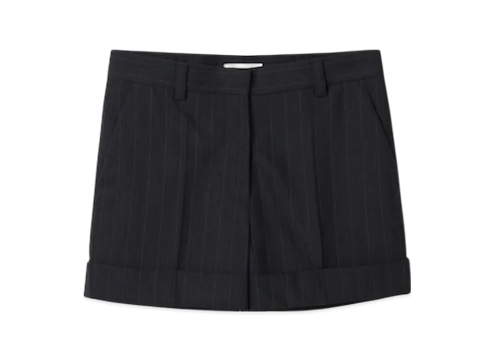 MIU MIU Women's Pinstripe Bermuda Shorts "Black"